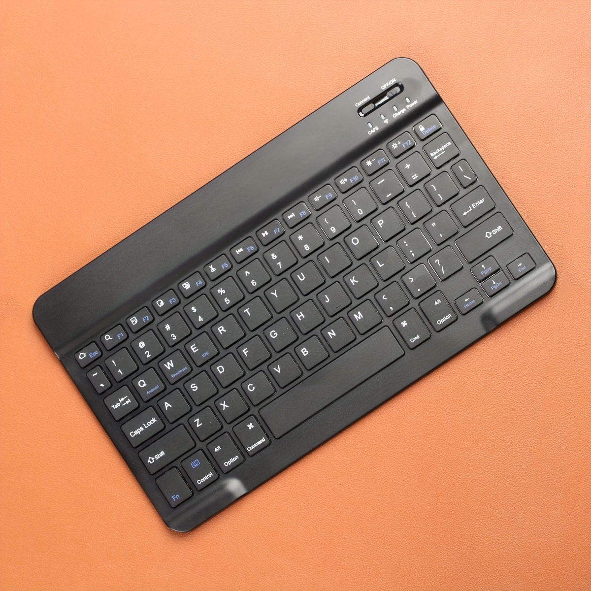 Wireless Keyboard Bluetooth-compatible Keyboard For Android IOS Windows Mini 78-Key Gaming Keybaord for PC iPad Tablet Keyboard: black