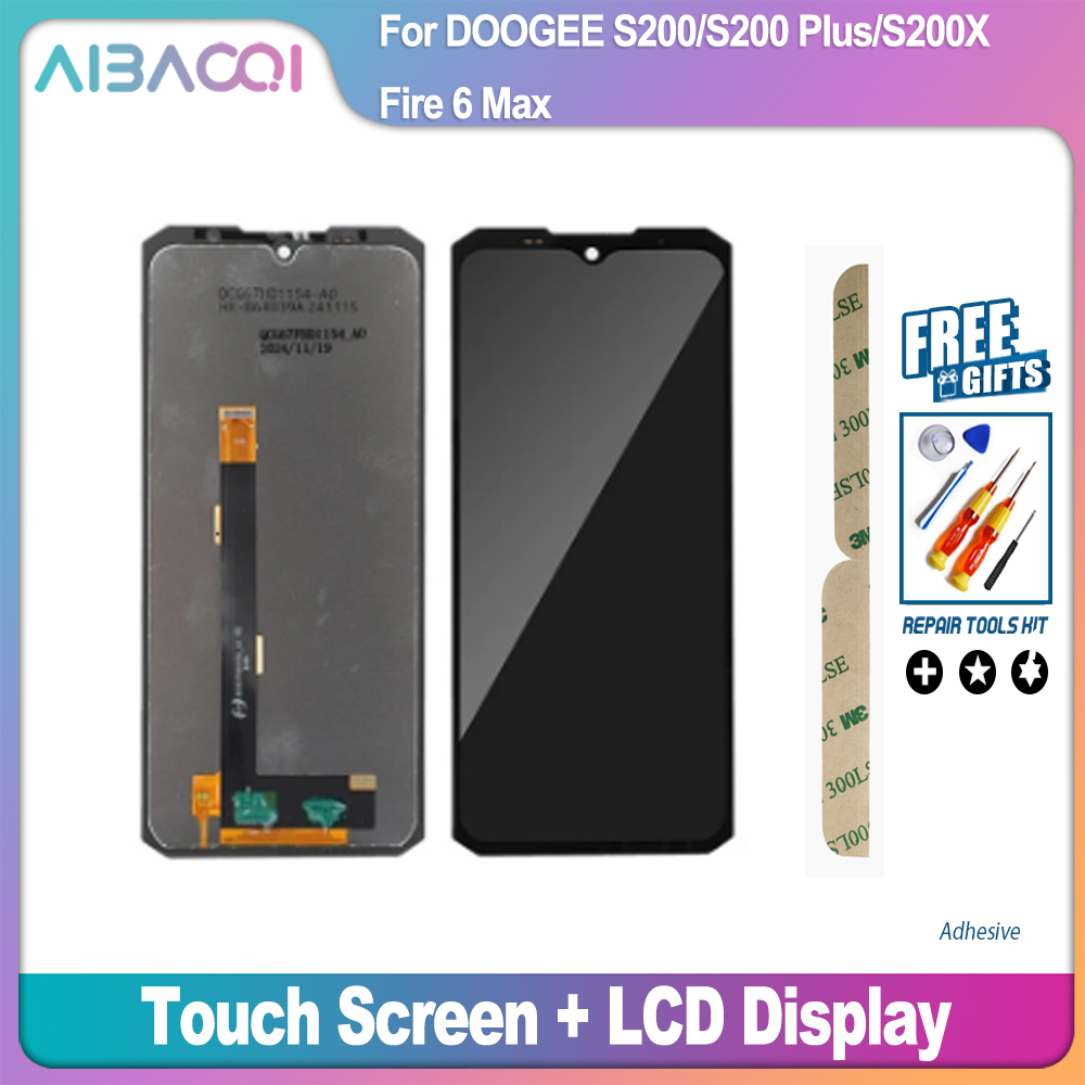 Aibaoqi brandnew display lcd montagem substituição para doogee s200 plus s200x fire 6 max v max pro v max plus s118 telefone: MARINHA