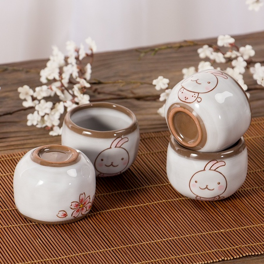 Japanese Style Hand Painted Cute Cat Teapot Ceramic Household Teacup Porcelain Office Kettle Kung Fu Drinkware Tea Set