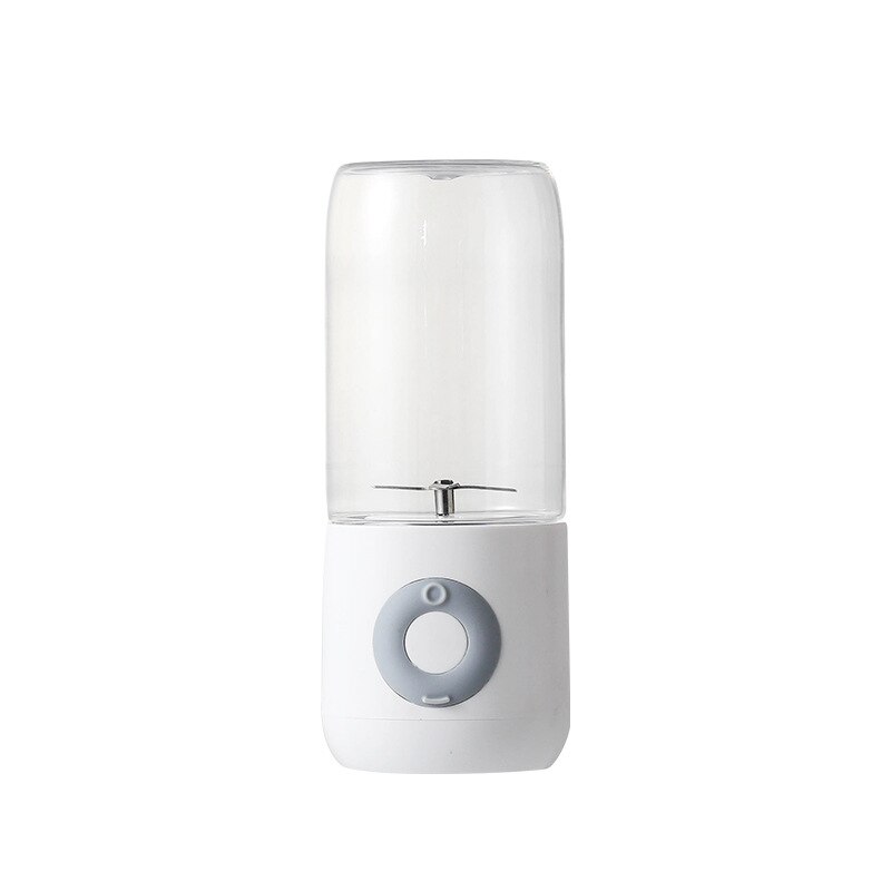 Portable Electric Blender USB Fruit Juicer Handheld Mixer Fruit Orange Lemon Squeezer Mini Juicer Machine Fruit Cup Kitchen Home: 6 Blades / White