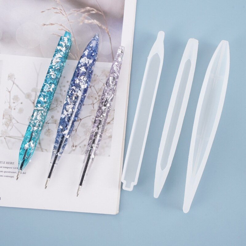 1 einstellen Kristall Epoxid Harz Stift Kugelschreiber Halfter bilden Werk Blumentopf Gießen Silikon bilden DIY Handwerk Dekoration Schmuck Machen