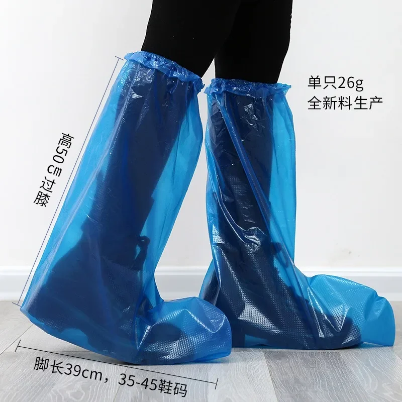 Couvre-chaussures de pluie de poulet imperméable, couvre-pieds en plastique non ald, épais, résistant à l'usure, isolation extérieure