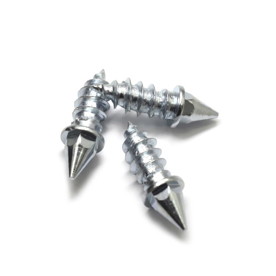 100Pcs Car Wheel Anti Slip Screw Stud Steel Winter Tire Snow Nail Spike Anti-Slip Screws With installation tools