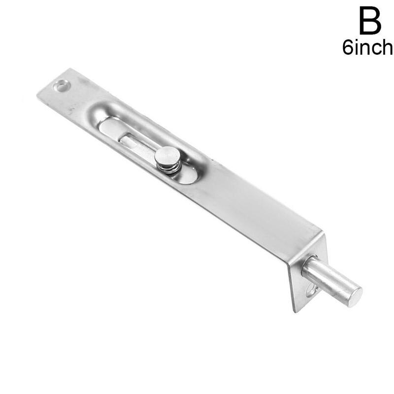 Hidden Door Bolt Security Door Lock Sliding Bolt Dust Proof Hardware Anti-theft Security Furniture Bolt Concealed Insert