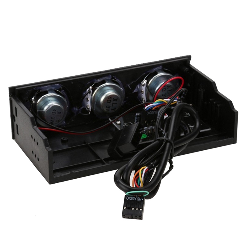 5.25 Inch Stereo Surround Luidspreker Pc Voorpaneel Computerbehuizing Ingebouwde Microfoon Muziek Luidsprekers