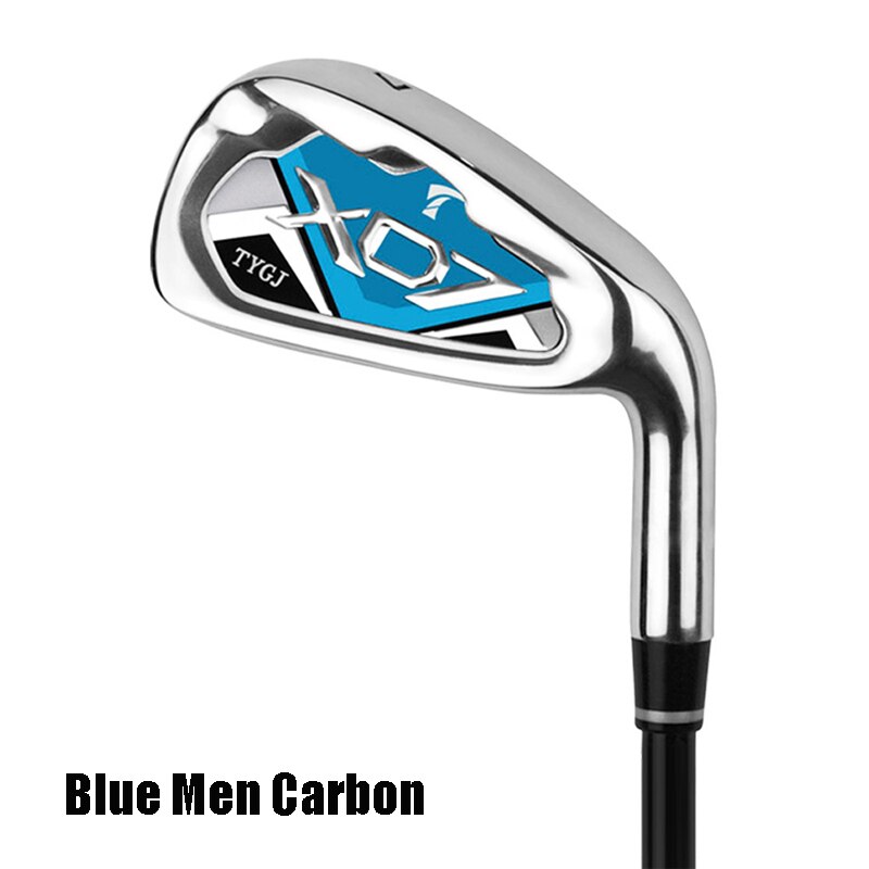 Golf Clubs No. 7 Iron Carbon Beginner Club Male And Female XD7 Outdoor Golf Game: Blue Men  Carbon