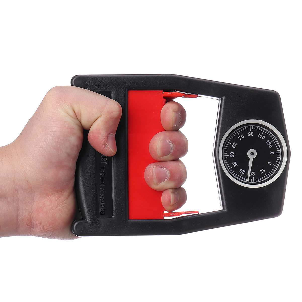 130Kg/286Lbs Capacity Digital Hand Dynamometer Grip Power Strength Measurement Meter Pressure Force Gauge Tool Fitness Equipment