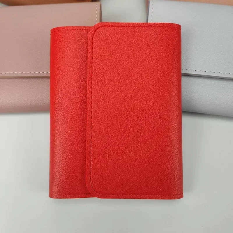 Cute Wallets for Women Small Hasp Girl Credit Card Holder for PU Leather Coin Purse Female Wallet Short Purses for Women: Blue