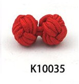 10 pairs/lot Silk Knot Cufflinks Upscale Men's Classic Double Rope Ball Knot Shape Cuff Links Handmade Silk Knots Cuff Link: K10035