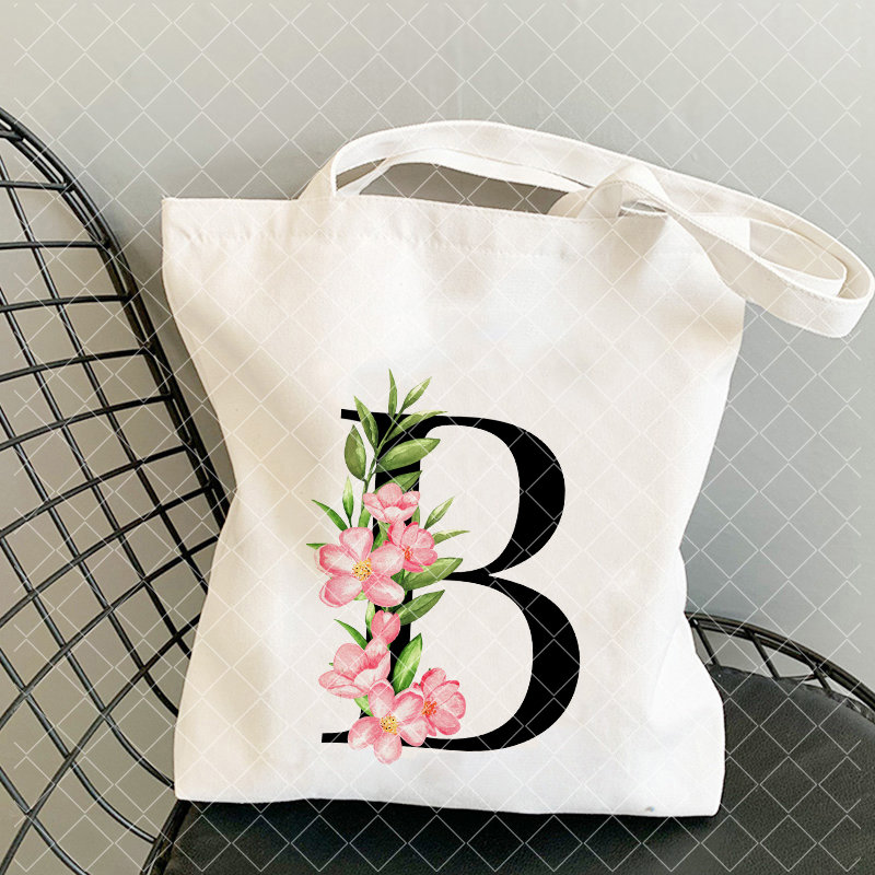 Luxe op maat gemaakte draagtas, strandtas, damestas met monogram en bloemenprint, luxe canvas tas, shopper, chique tas, handtas, hobo shopper.: Hemelsblauw