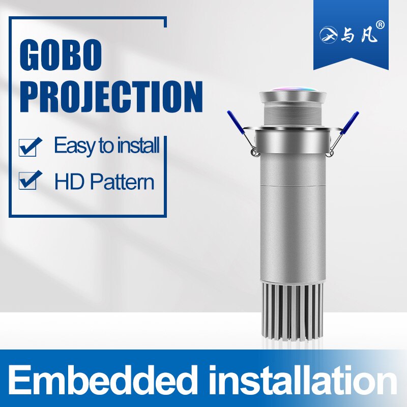15W Rotating Logo Lamp Non-Waterproof Led Pattern Projection Without Remote Control Advertising Gobo Projector