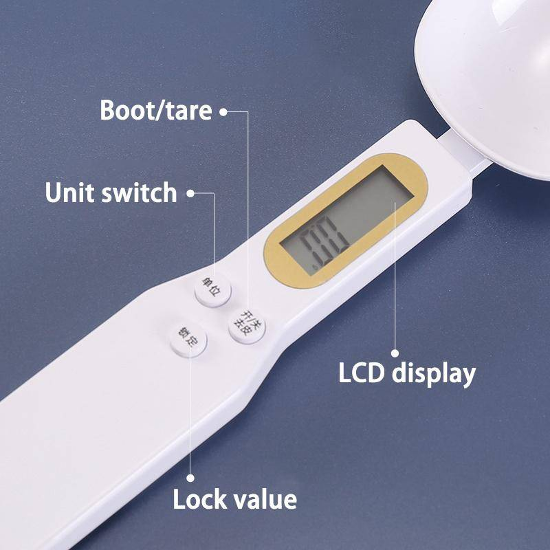 Digital måleske 500g 0.5g lcd elektronisk køkkenvægt madskevægt mini køkkenværktøj til mælk kaffe sukkervægt