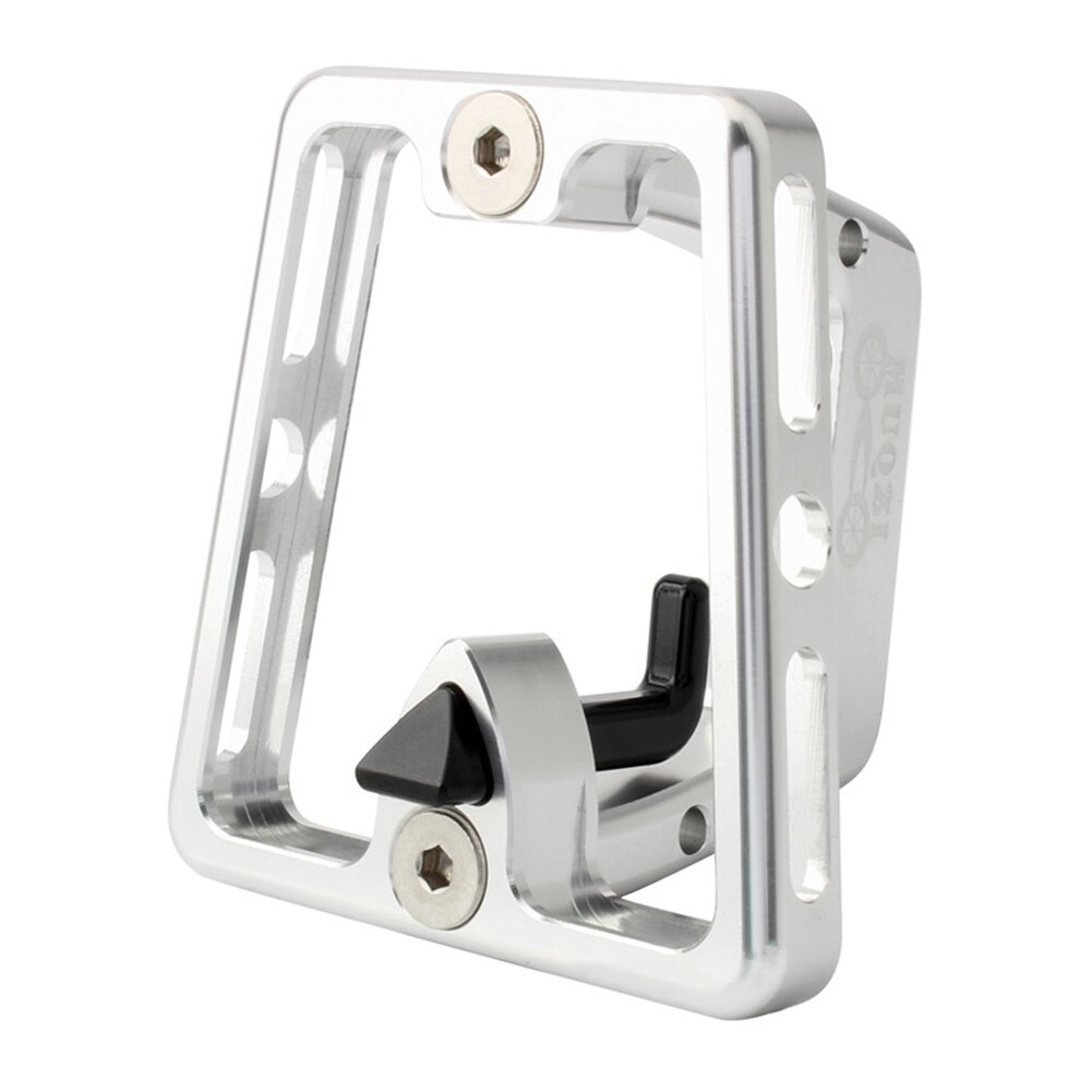 Voordrager Blok Tas Beugel Fiets Houder Draagbare Waterdichte Fietsen Elementen Voor Muqz Brompton Vouwfiets: Silver