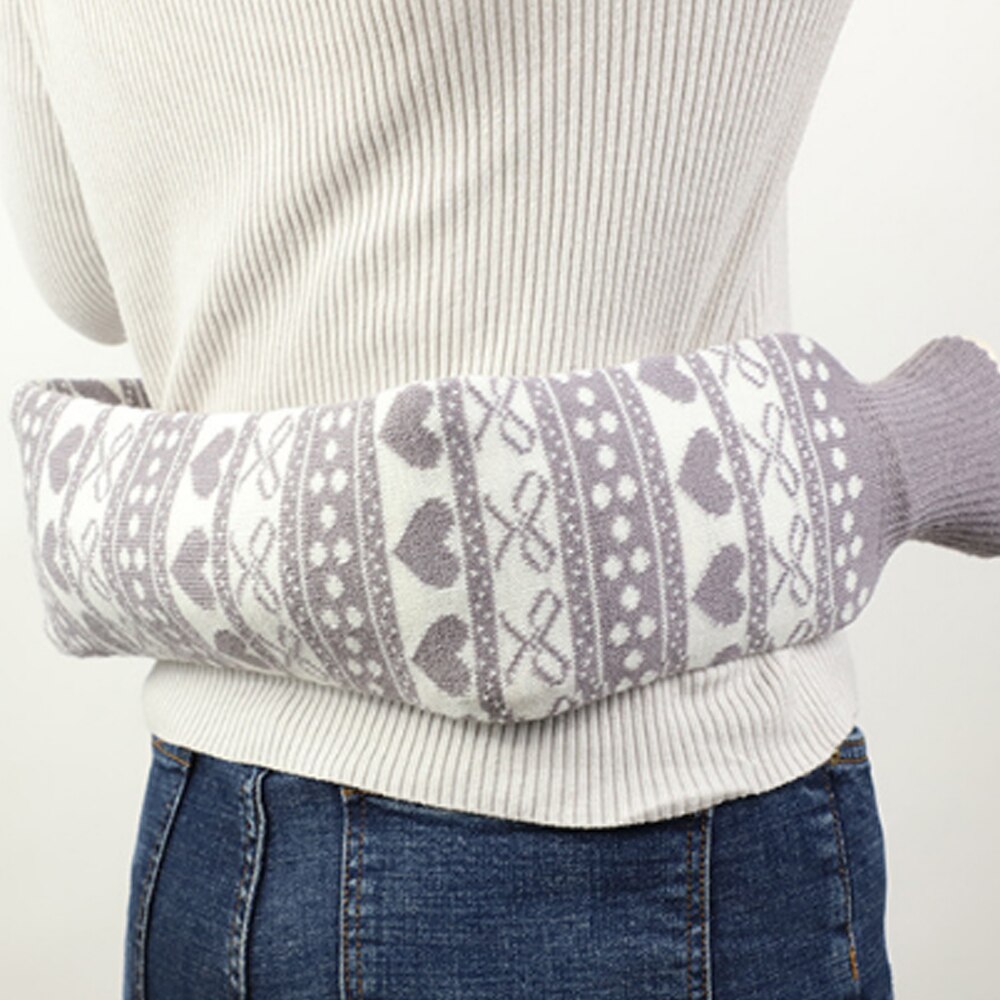 52cm Removable Cover Fur Rubber Water Bottle Extra Long Christmas Water Bottles Bag For Waist Hand Foot Warming