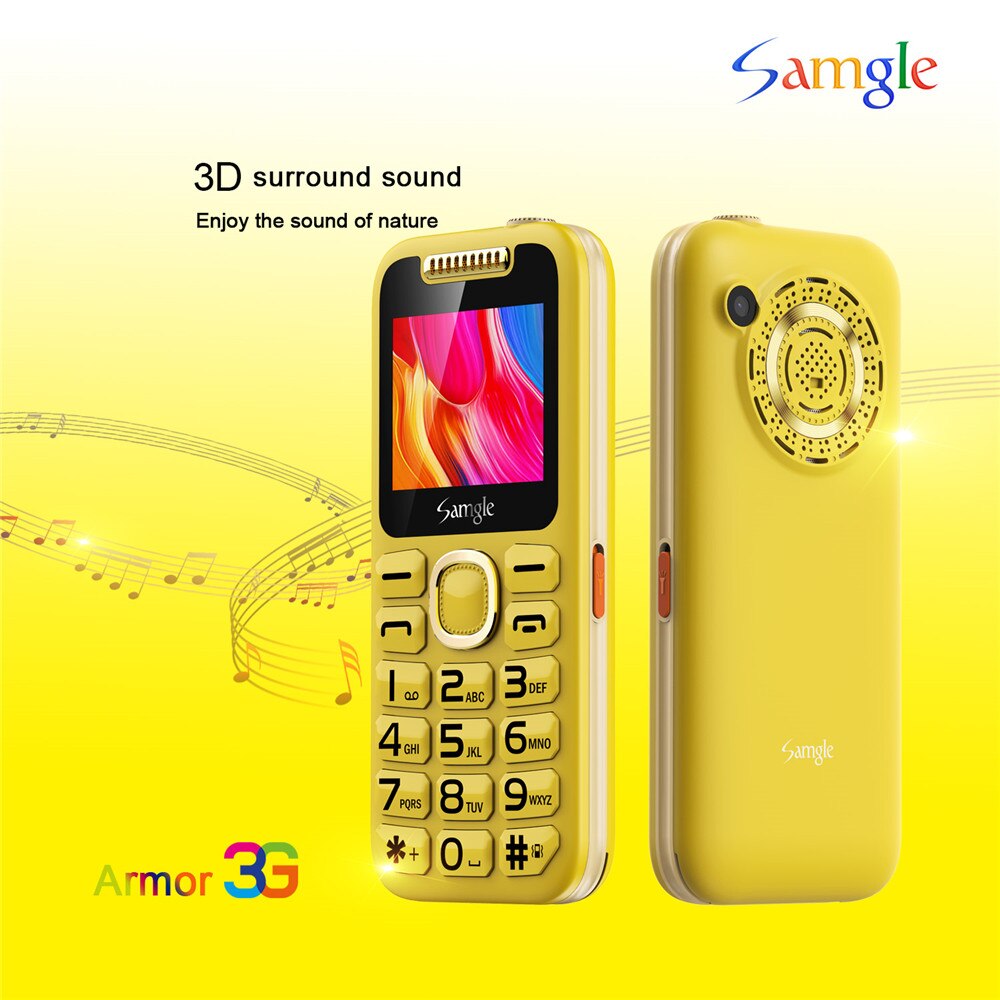 Samgle Halo S2 Wcdma 3G Mobiele Telefoon 2.4 ''Qvga-scherm Torch 1900Mah Avondmaal Luidspreker Gratis Desktop Dual sim Gsm Mobiele Telefoon