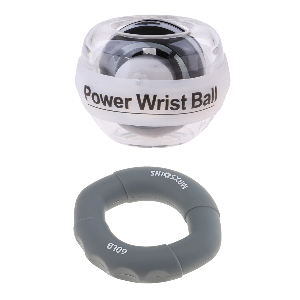 Mano de energía bola para la muñeca ejercicio brazo de bola de refuerzo Fitness con entrenador de fuerza de agarre de mano