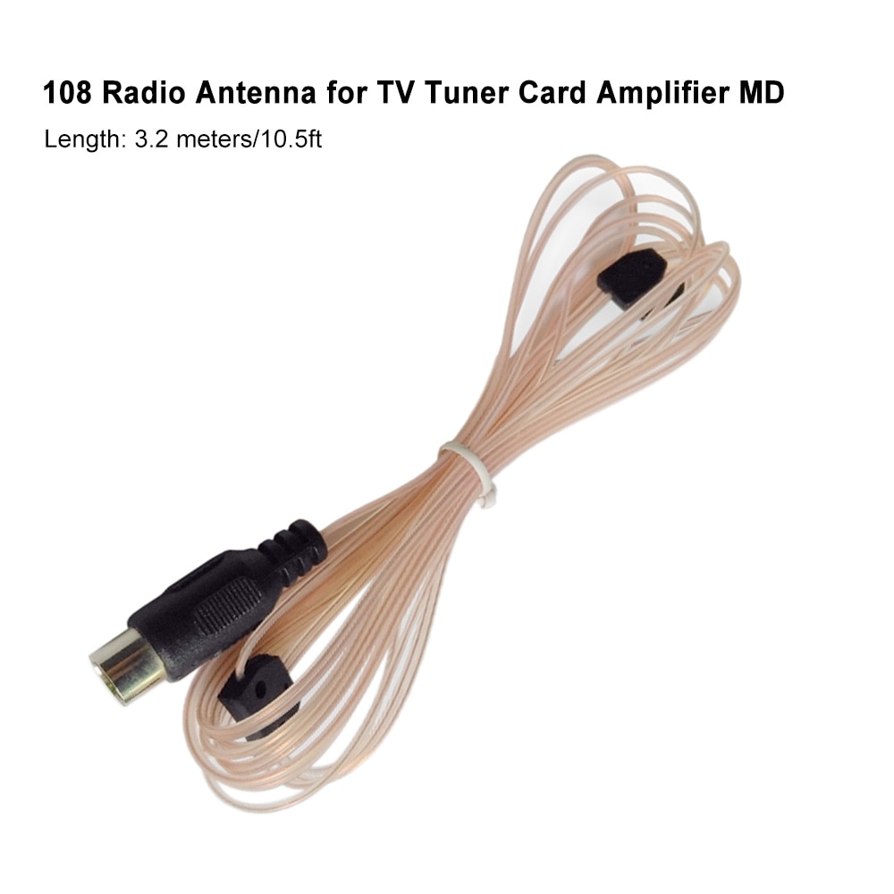 108 Radio Antenna for TV Tuner Card Amplifier MD Desktop Radio Receive FM Signal Radio Antenna
