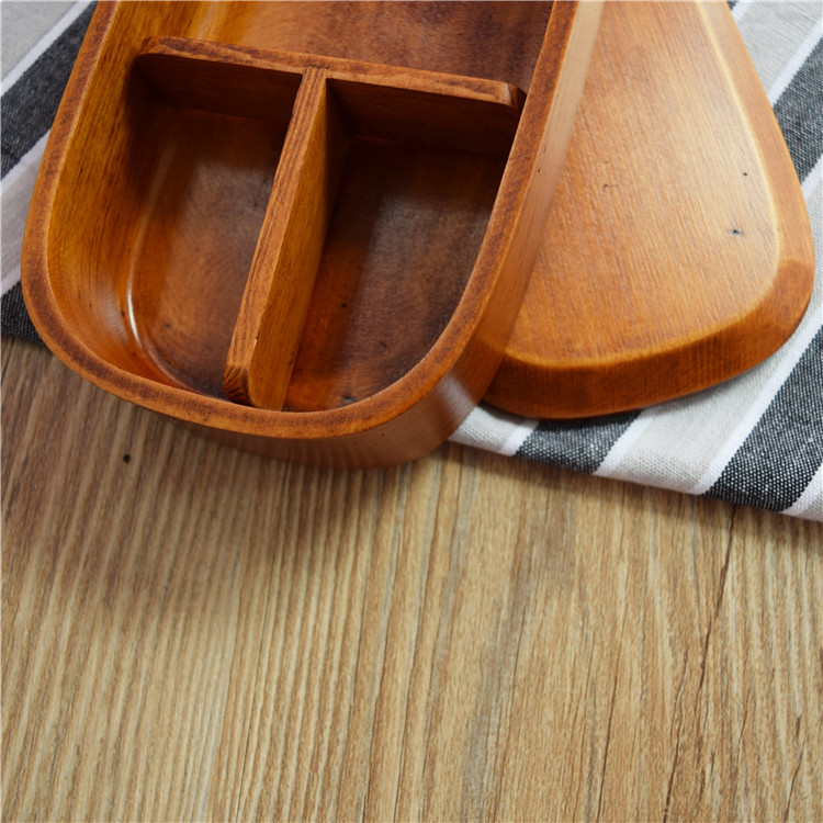 Japanese Style Minimalist Willow Jujube Wood Lunch Box Rectangular Wooden Portable Bento Box Container Storage Eco Friendly