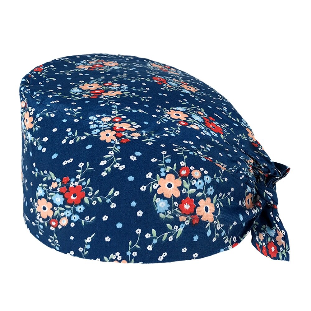 Hospital operating room scrub caps female nurse nursing work caps breathable printing beauty salon nursing hats custom: 12174