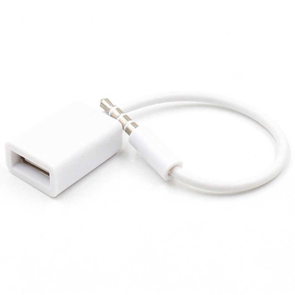 Aux Kabel 3.5mm Jack Converter Mannelijke Connector USB 2.0 Auto Plug Adapter Audio Man-vrouw