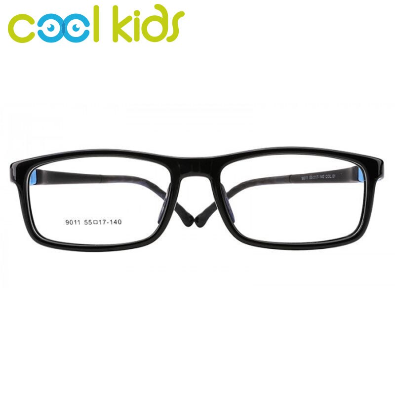 COOL KIDS Square Glasses Frames TR90 Flexible Child Glasses Frames Spectacles Frames for Kid Boy Girl Eyeglasses Optical Frames: 9011C1