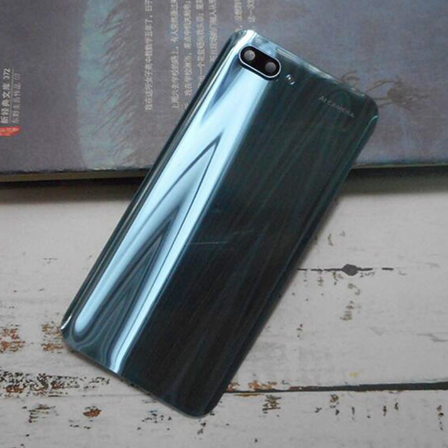 Takalasi huawei honor 10:lle takakannen kotelo takakameran linssillä honorille 10 paristoluukun takakannen col -l29 vaihto: Harmaa linssillä