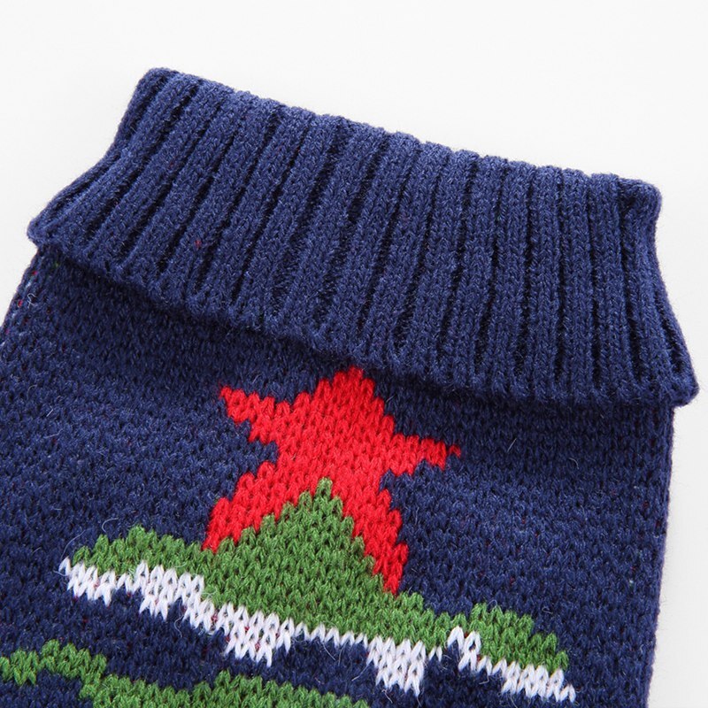 Kerstserie hondentrui wollen jassen chihuahua kerstman warme gebreide kleding puppy winteroutfits voor kleine en middelgrote huisdieren