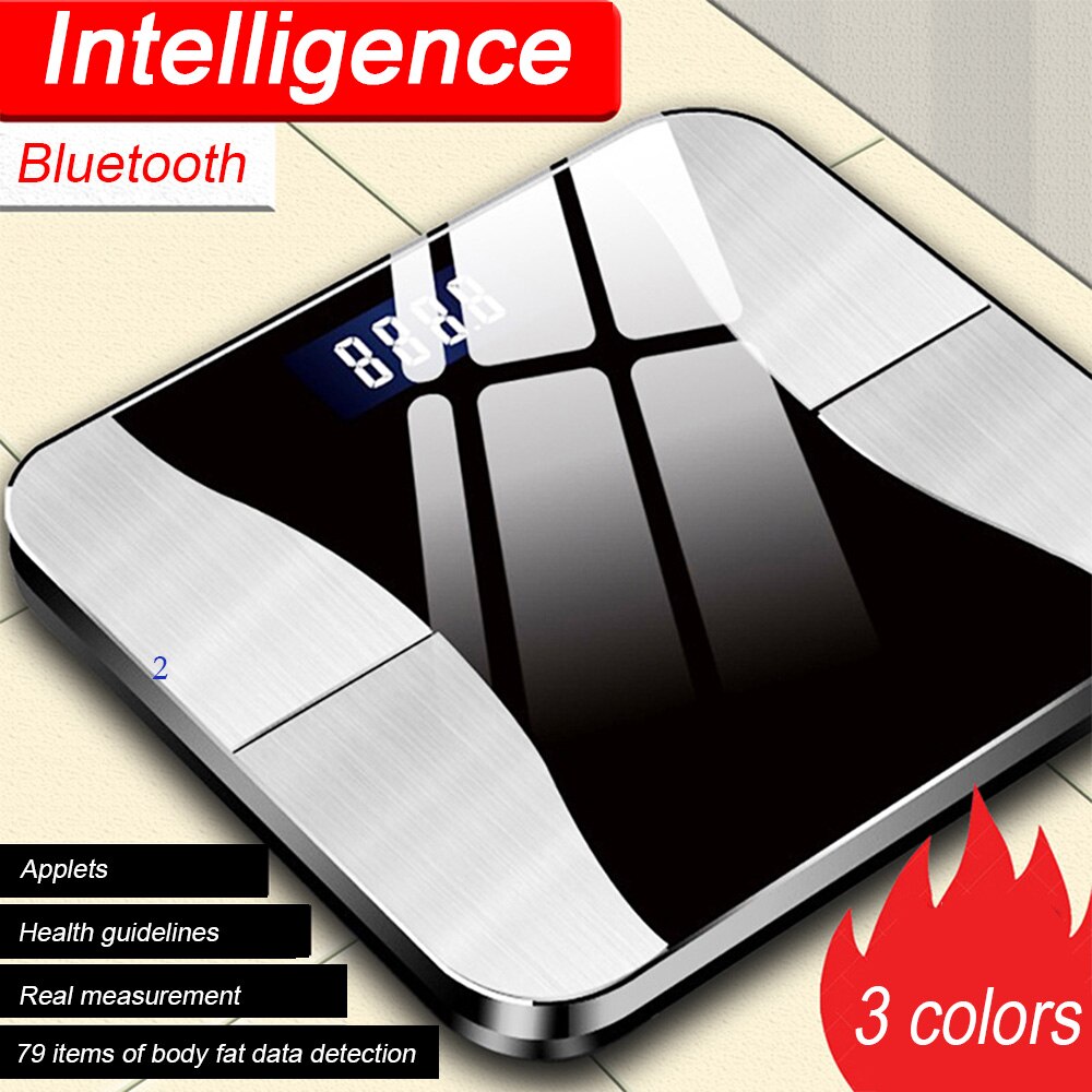 Body Composition Analyzer With Smartphone App Bluetooth Body Fat Scale Smart Accurate Wireless Digital Bathroom Weight Scale