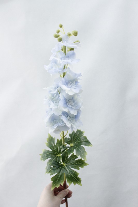 80CM látex Delphinium Jacinto flores artificiales continental PU flores boda simulación flor decoración del hogar: little blue