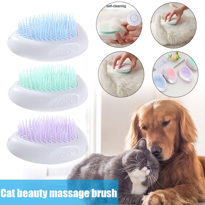 Image showcasing Cat Brush for Shedding and Grooming Cat Hair Remov... – Grandado