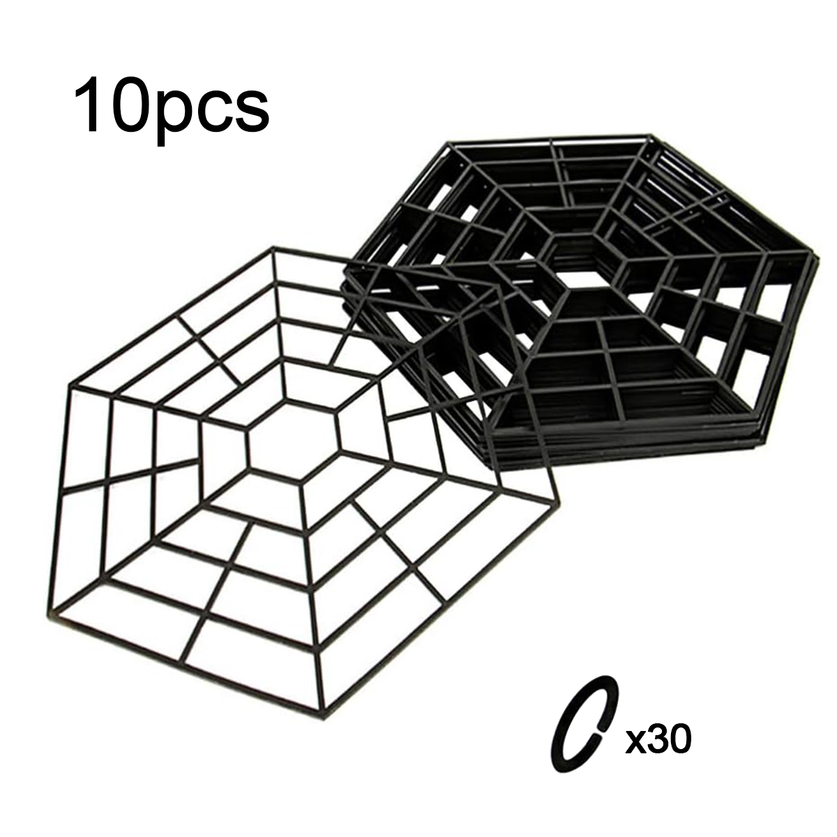 10 Stuks Vijver Vis Guard Drijvende Net Beschermers Mesh Plastic Beschermkap Uv-Resistente Vijver Visbeschermer Drijvend Net: Default Title