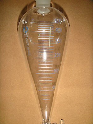 500 ml Glas Peervormig Scheitrechter, druppeltrechter met Schaal