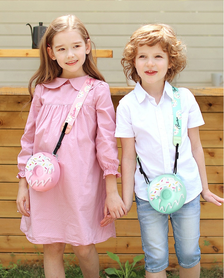 Kumamoto uczony/bearbens pączki Tritan szklany kubek niekapek dla dzieci słomkowy pojemnik na wodę 380ml wielokolorowy