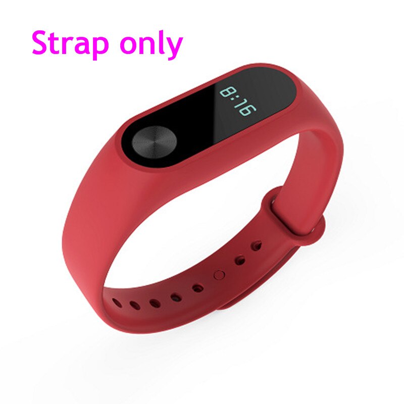 Para Xiaomi Mi Band 2 correa de reloj inteligente correa de repuesto correa de silicona pulsera para Xiaomi Accesorios inteligentes: Rojo