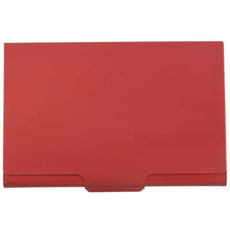Useful Box Cover Credit Business Card Wallet: Red
