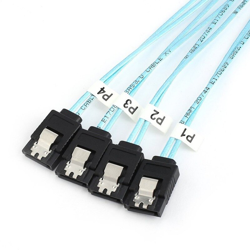 Breakout kabel harddisk splitter kabel sata 3.0 iii 6 gbps sas kabel til server sata 7 pin til sata 7 pin datakabel