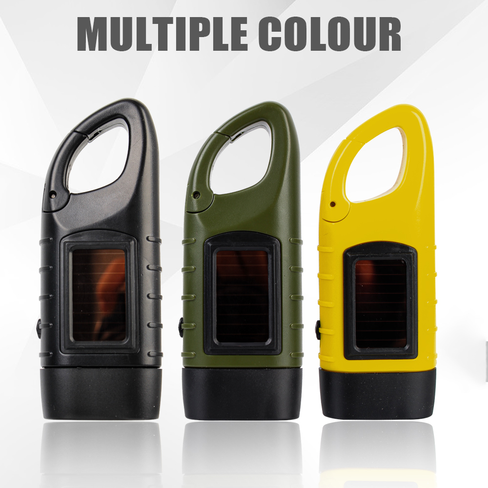 Für Outdoor-Camping Bergsteigen tragbare Handkurbel Dynamo LED Taschenlampe Zelt Licht Taschenlampe Laterne Solarenergie