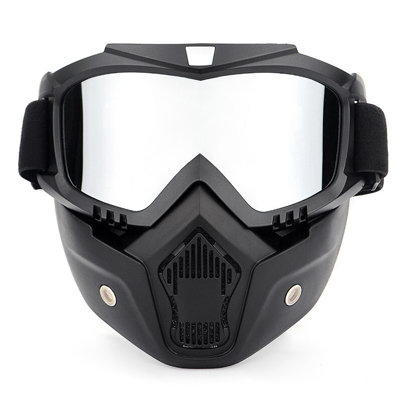 Motorcycle Face mask Goggles Ski goggles Motorbike Motor Open Face Detachable Goggle Helmets Vintage Glasses: a4