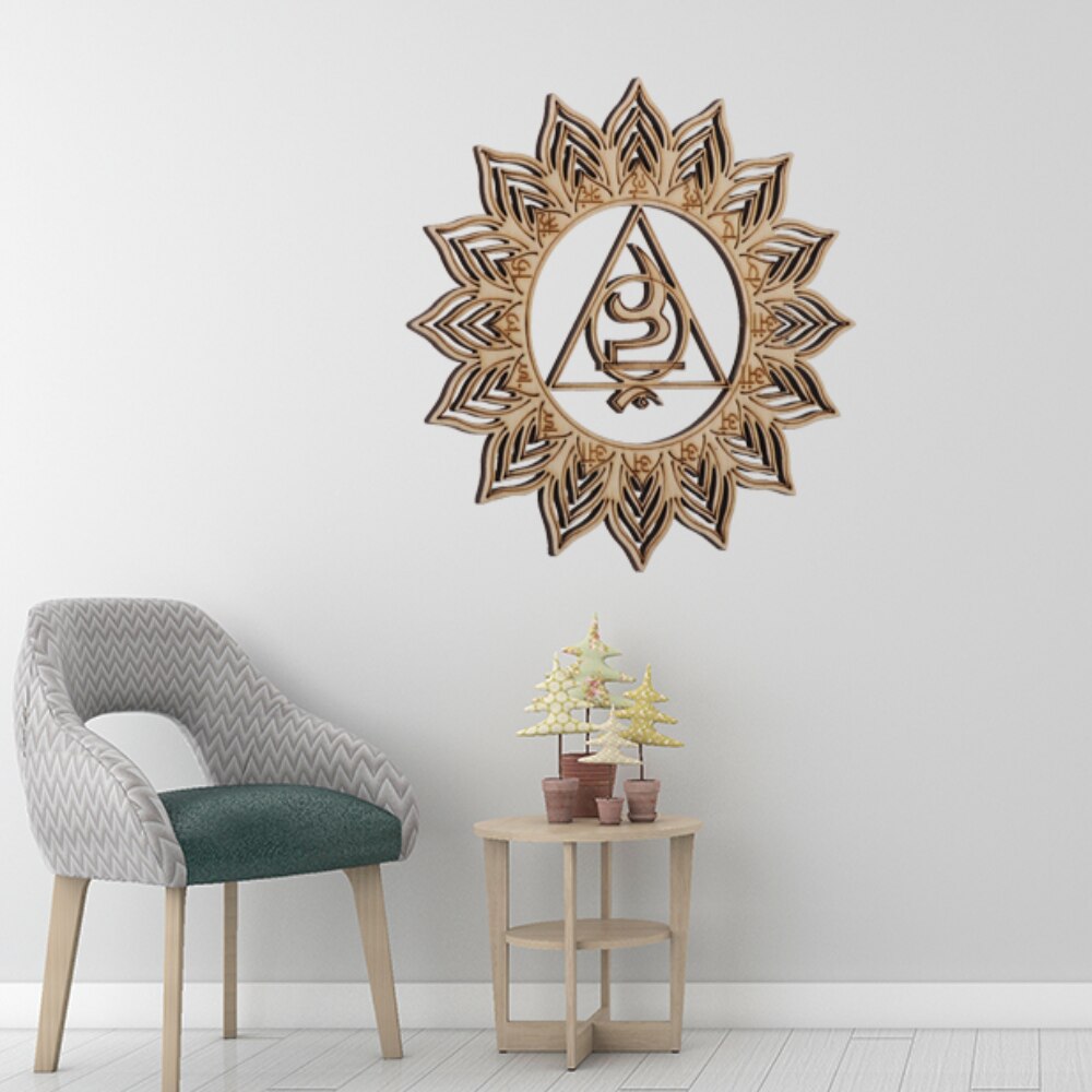 8 Stuks Ondertekenen Geometrie Ornamenten Heilige Bloem Van Leven Houten Basis Meditatie Bloem Van Leven Energie Mat Slice Houten Muur art Home Decor