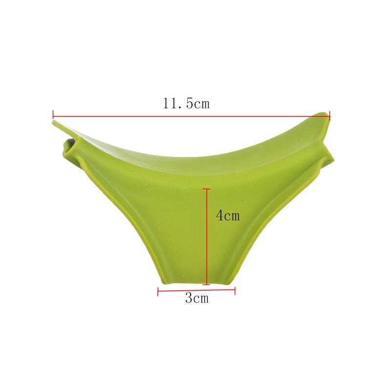 Portátil de silicona tolva para líquidos Anti-derrame Slip On Pour sopa Caño embudo para ollas y sartenes y cuencos y frascos de cocina herramienta: green