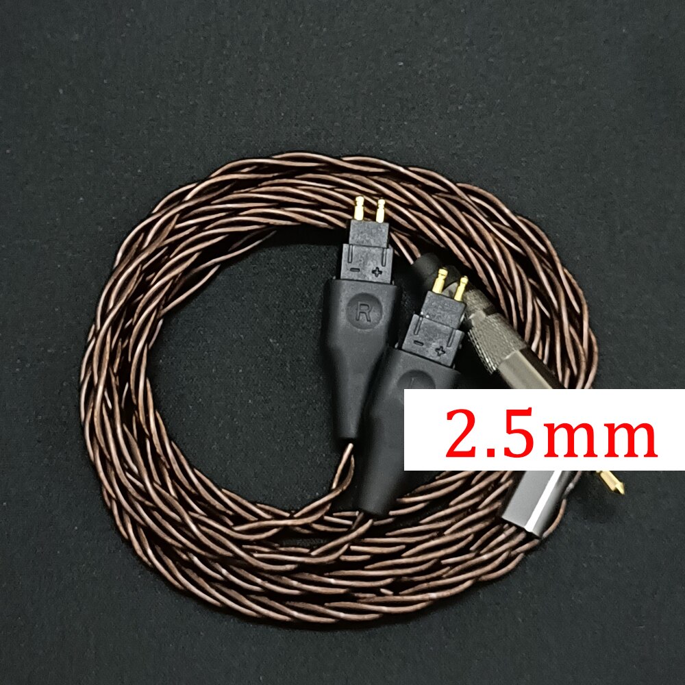 Upgrade Vervanging Kabel Voor Sennheiser HD414 HD650 HD600 HD580 HD565 HD545 HD535 HD525 HD265 HD25 Hoofdtelefoon Audio Kabels: 2.5mm-Balance-brown