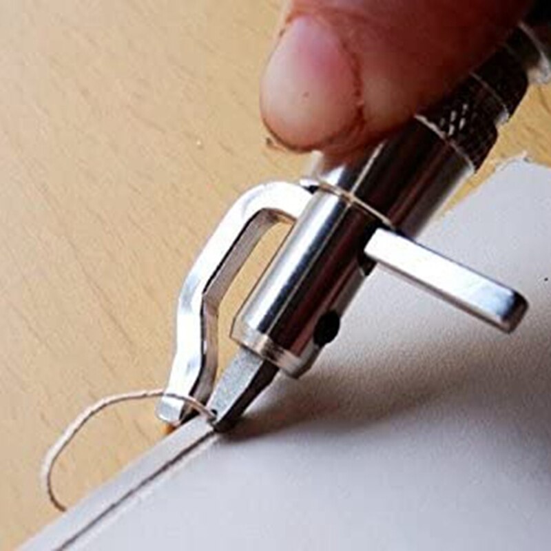 8Pcs DIY Tools Adjustable Pro Stitching Groover and Creasing Edge Beveler Leather craft Sets to Sew & Crease Leather