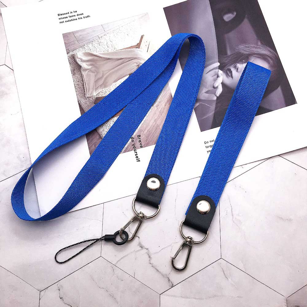 Cell Phone Neck Wrist Strap Lanyard For iPhone Xiaomi Redmi Samsung Huawei ID Card Badge Holder Key Cord Keycord Landyard Mobile: blue