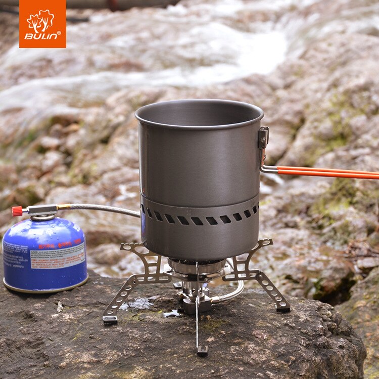 Outdoor Warmte Verzamelen Warmtewisselaar Pot Bulin S2400 Camping Picknick Kookgerei Pot 1.5L