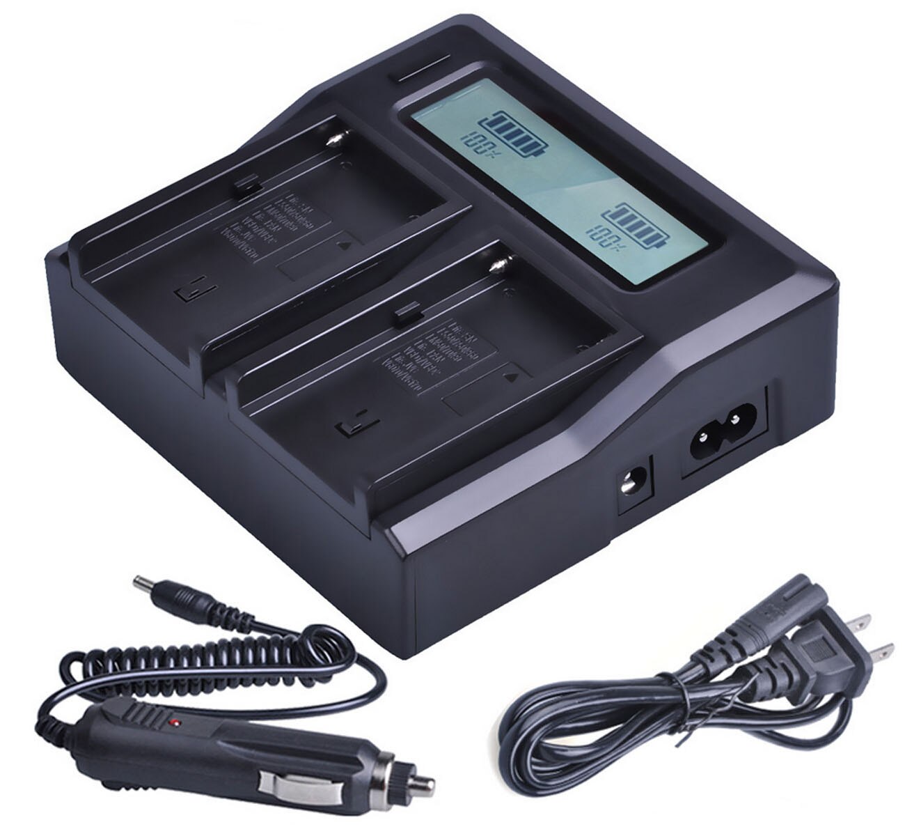 Battery Charger for Sony Alpha DSLR-A200, DSLR-A200K, DSLR-A200W, DSLR-A300, DSLR-A300K, A300X, DSLR-A350X Digital SLR Camera: 1xDual Quick Charger