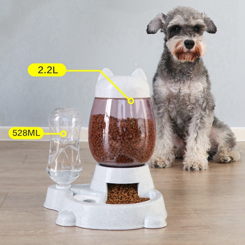 &2.2L Pet Automatic Feeder Dog Cat Drinking Bowl For Dogs Water Drinking Feeder Cat Feeding Large Capacity Dispenser Pet Cat Dog