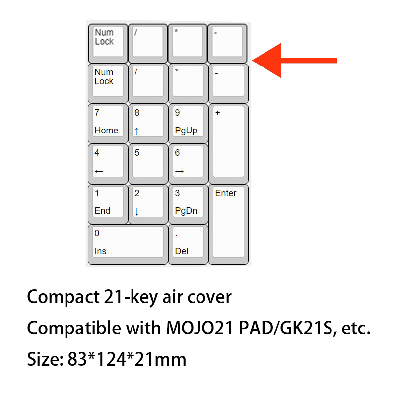 Full Curved 17 Keys 21 Keys Mechanical Keyboard Non-glue Clear Acrylic Dust Cover Compatible 17 PAD 21PAD MOJO PAD K3 GK21: BROWN