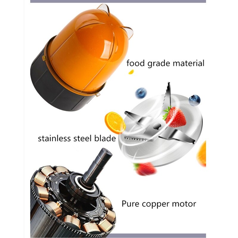 220V Multifunctional Electric Juicer Mini Household Automatic Blender Juicer Machine Mini Juicer EU/AU/UK/US Plug