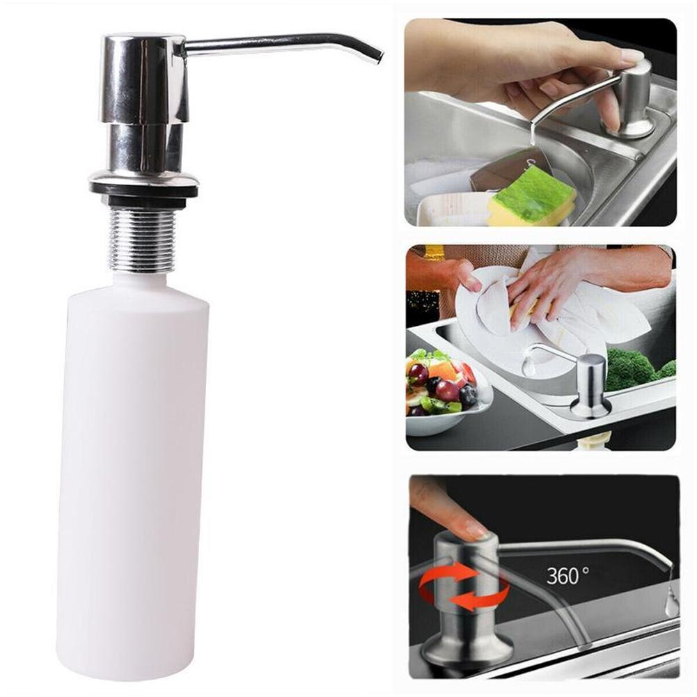 Sink Soap Dispenser Kitchen Sink Full Plastic Sink Dispenser Soap Bottle Soap Hand Abs And Plastic Durable Safe