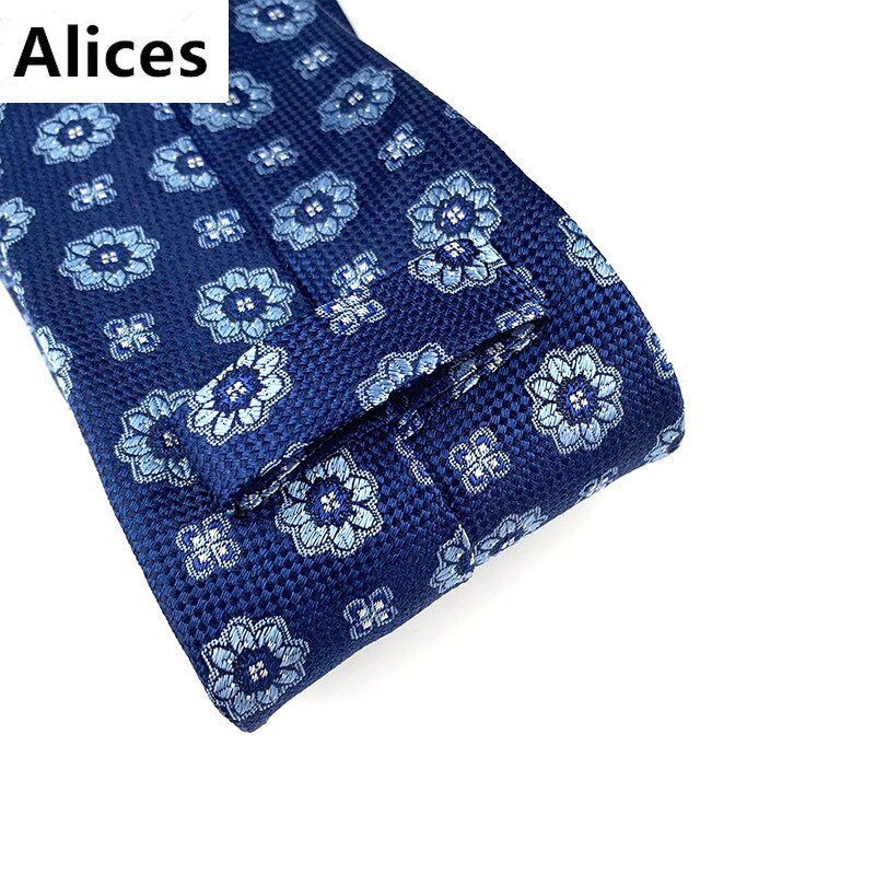 100% Silk Men's Ties 9cm Business Blue Leisure Wedding Groom Neckwear Necktie Formal Gravata Father's Day